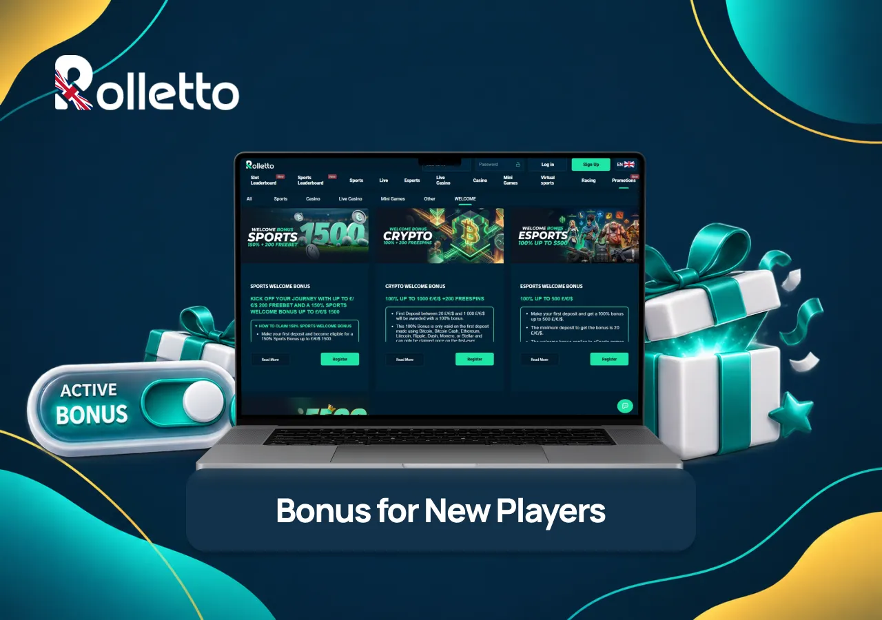 rolletto bonus for new players