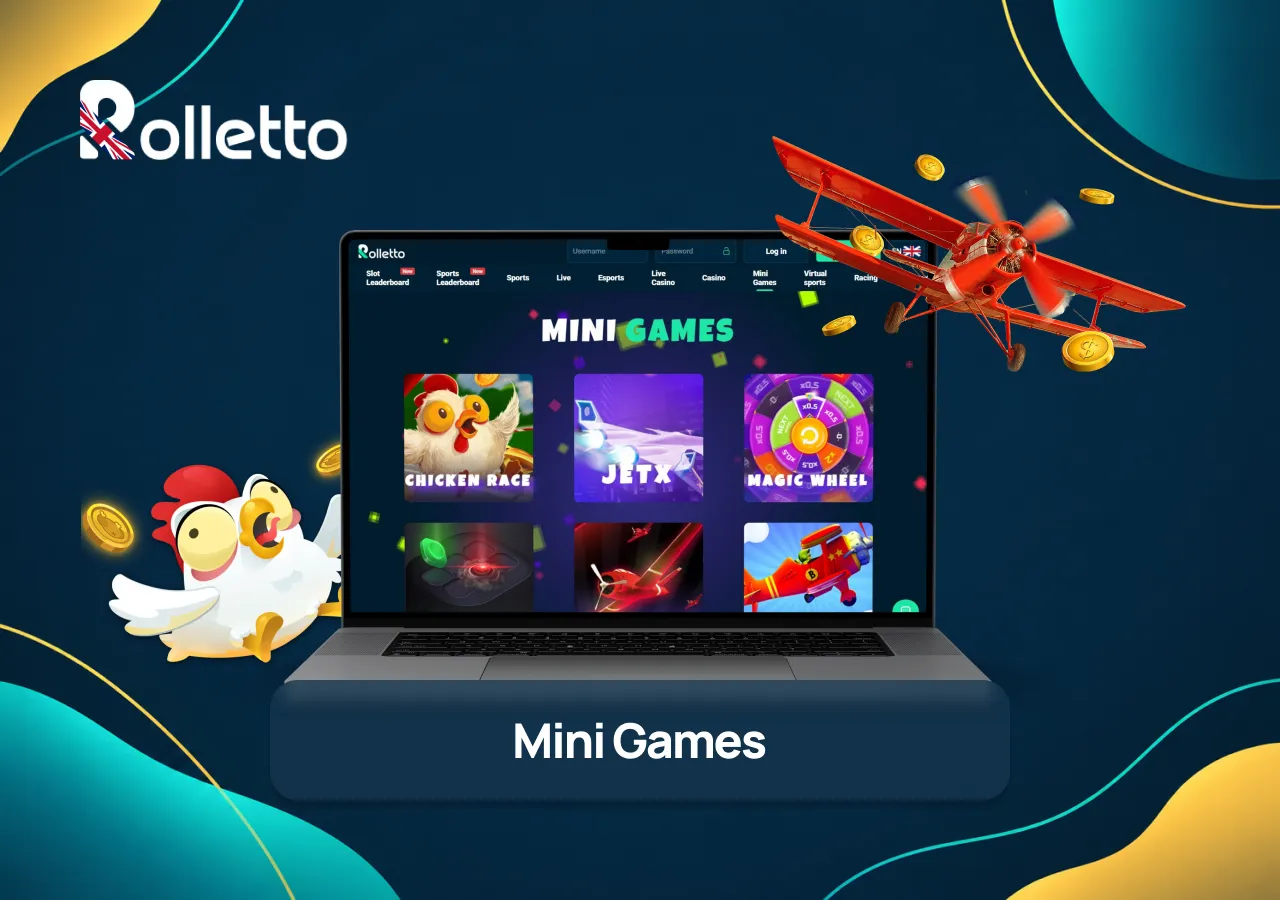 rolletto casino mini games