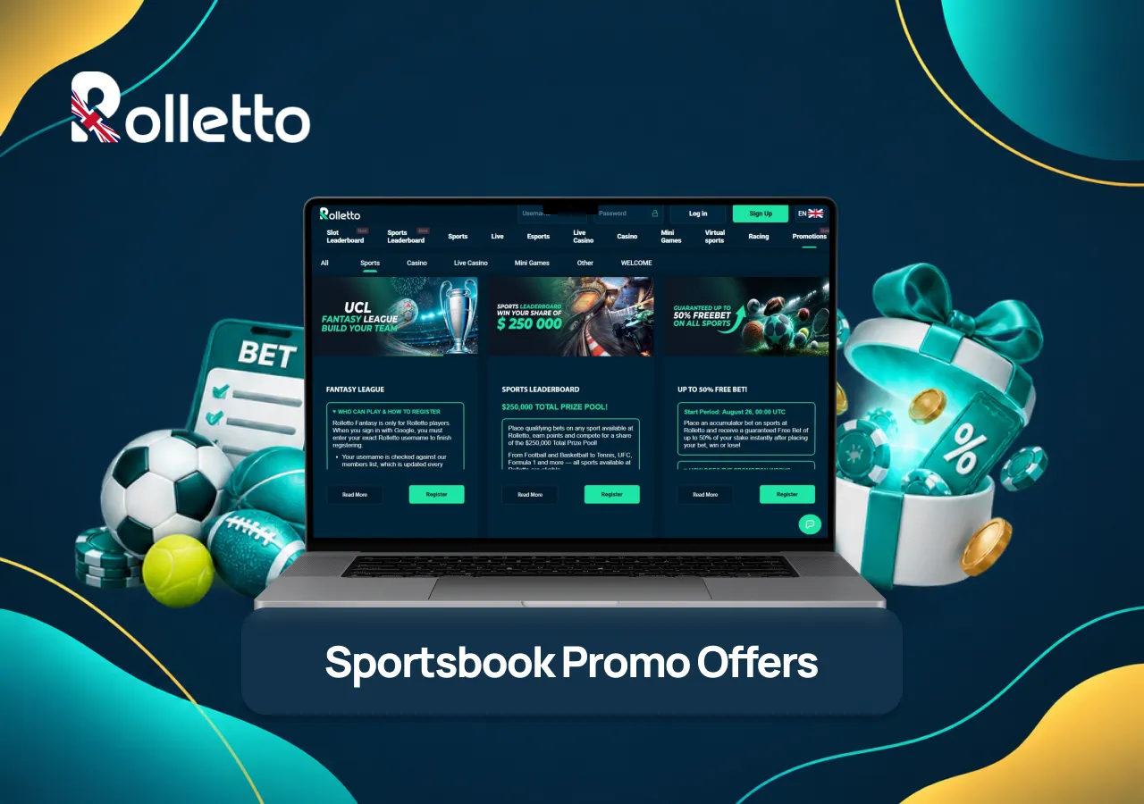 rolletto sportsbook offers