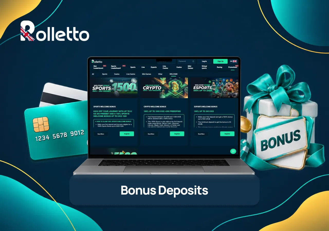 rolletto bonus deposits